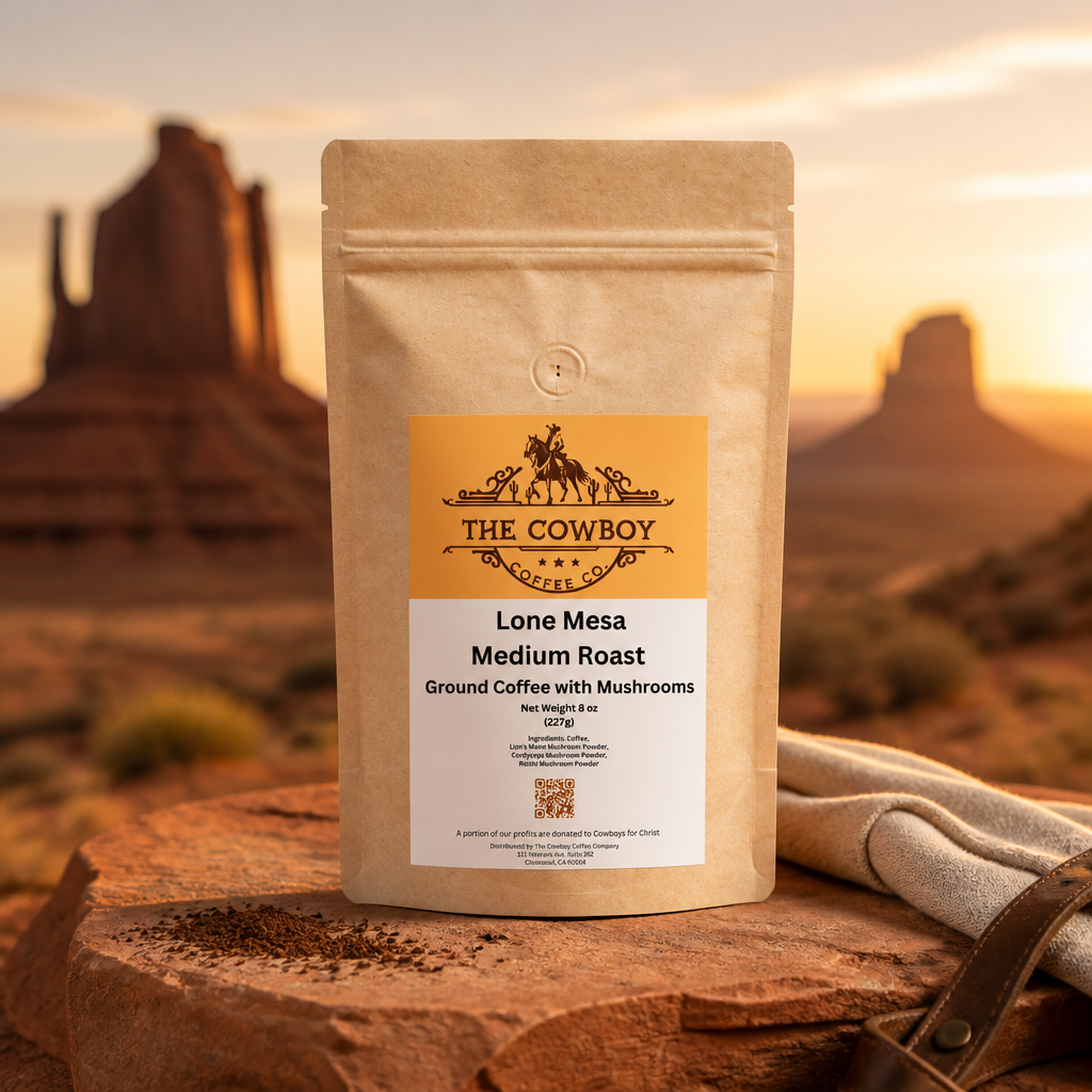 Lone Mesa Medium Roast Coffee with Mushrooms