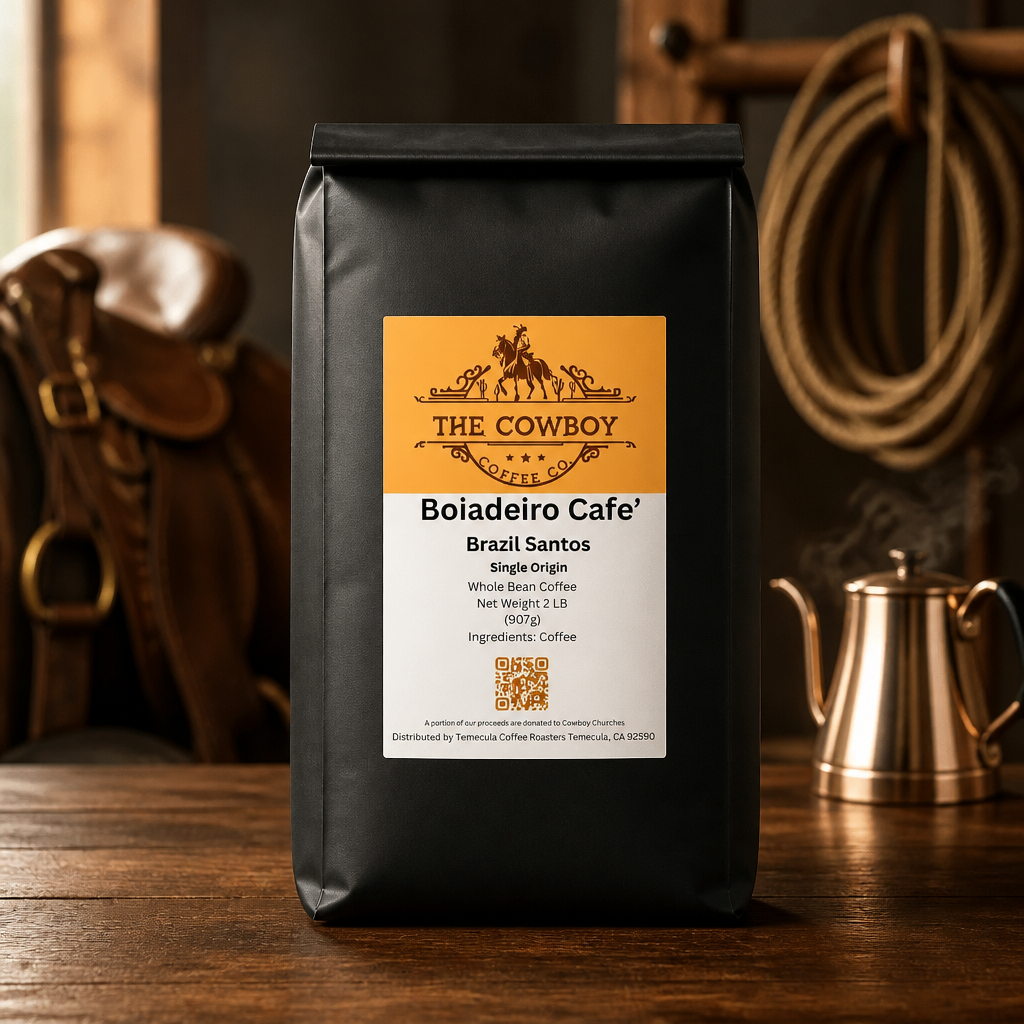 Boiadeiro Cafe' Brazil Santo  Whole Bean 2LB